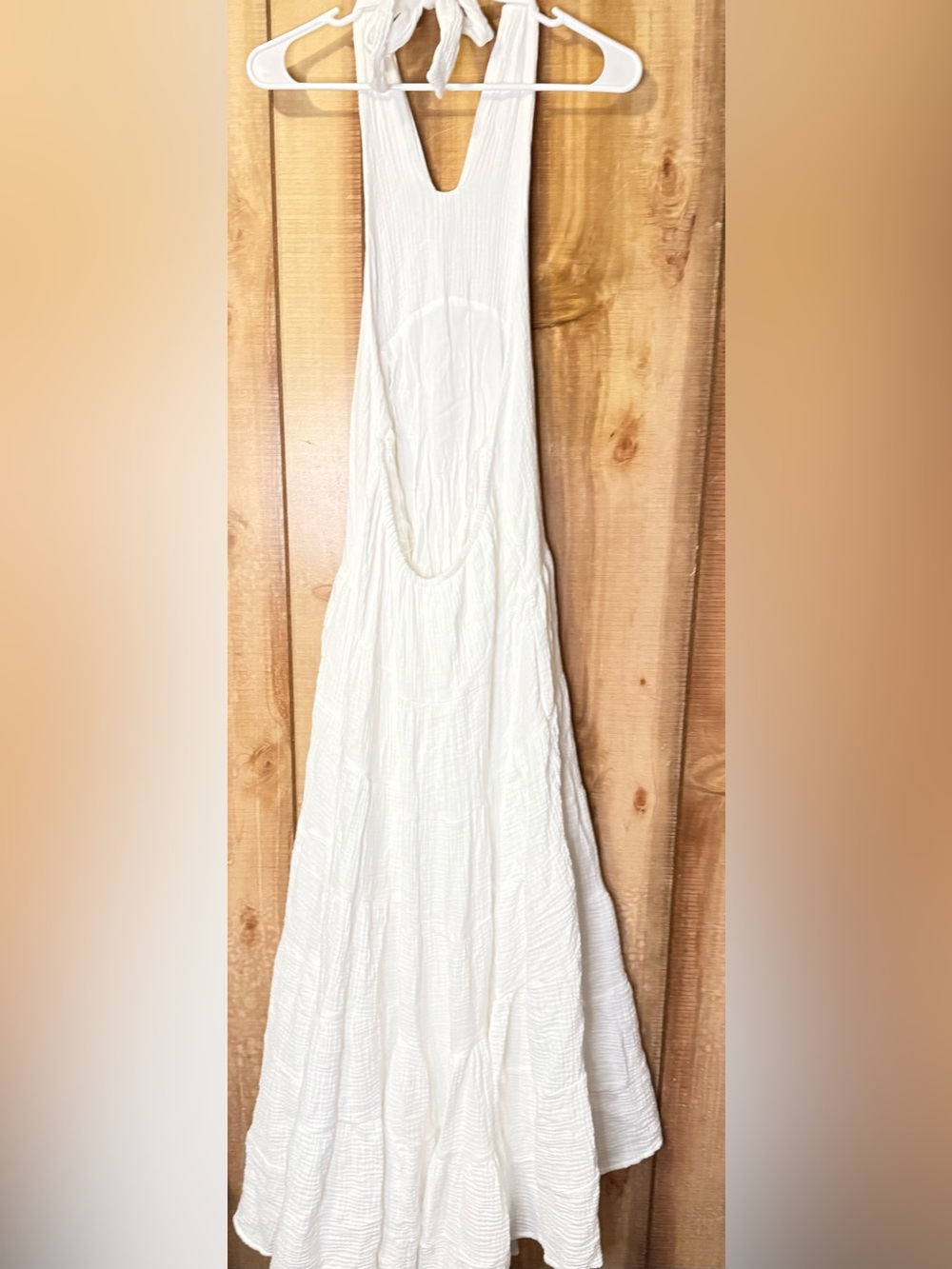 Billy J Halter Neck Maxi Dress - White - Picture 10 of 10